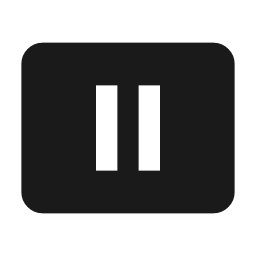 Pause presentation icon, solid style, from Material Symbols