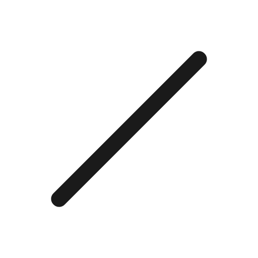 Pen size 1 icon, solid style, from Material Symbols