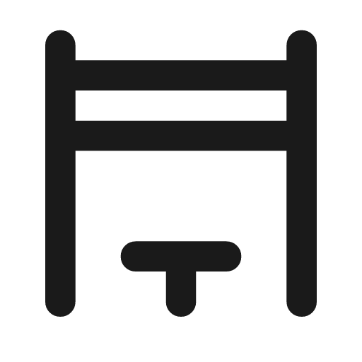 Pergola outline rounded icon, rounded style, from Material Symbols