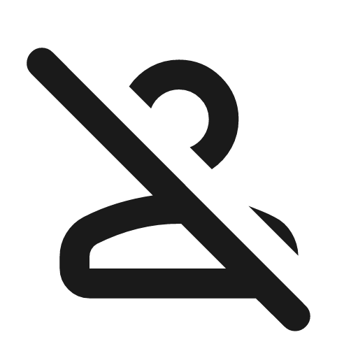 Person off outline rounded icon, rounded style, from Material Symbols