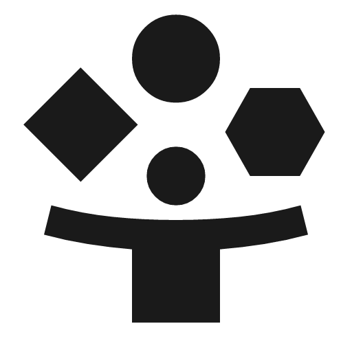 Person play icon, solid style, from Material Symbols