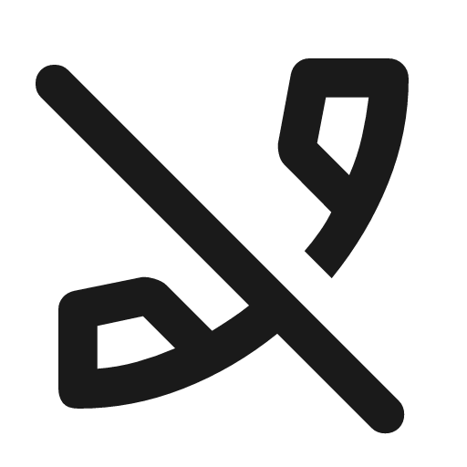 Phone disabled outline rounded icon, rounded style, from Material Symbols