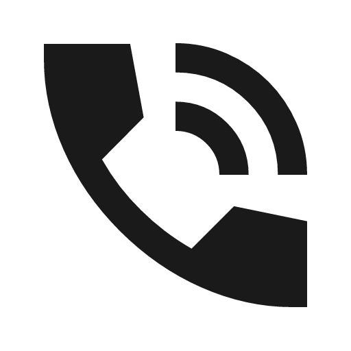 Phone in talk sharp icon, sharp-cornered style, from Material Symbols