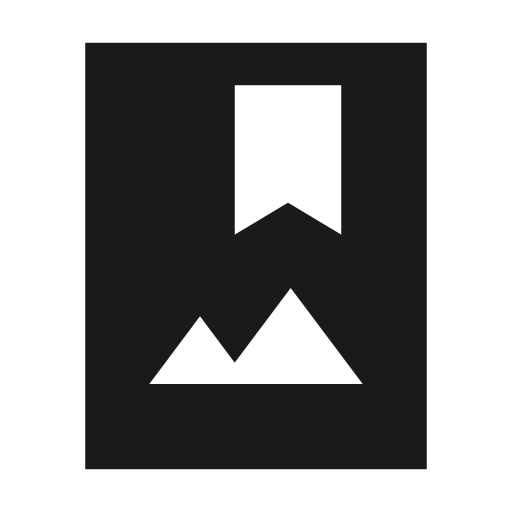 Photo album sharp icon, sharp-cornered style, from Material Symbols