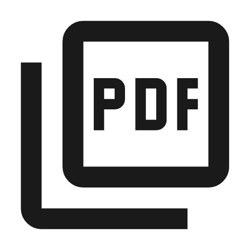 Picture as pdf outline icon, outline style, from Material Symbols