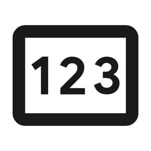 Pin outline icon, outline style, from Material Symbols