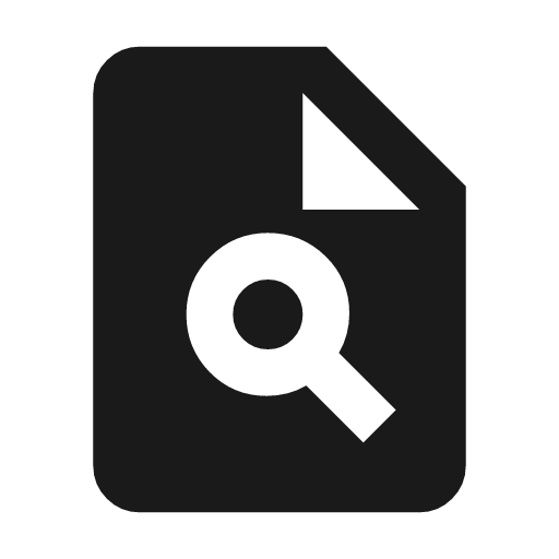 Plagiarism icon, solid style, from Material Symbols