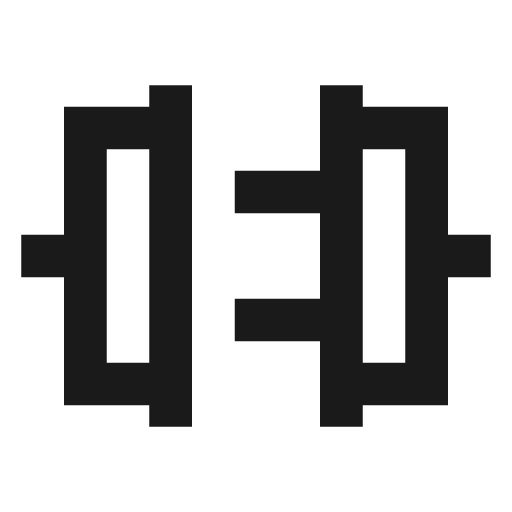 Plug connect outline sharp icon, sharp-cornered style, from Material Symbols