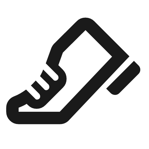 Podiatry outline rounded icon, rounded style, from Material Symbols