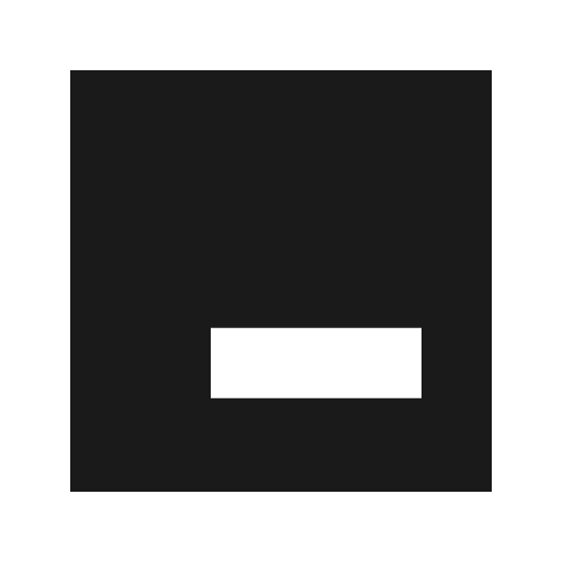Position bottom right sharp icon, sharp-cornered style, from Material Symbols
