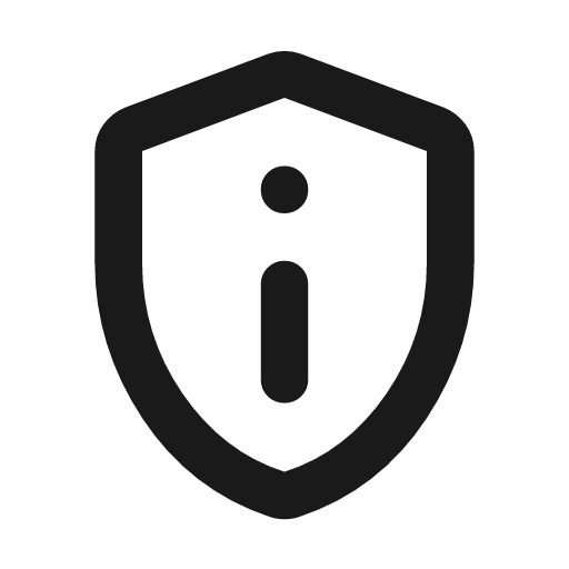Privacy tip outline rounded icon, rounded style, from Material Symbols
