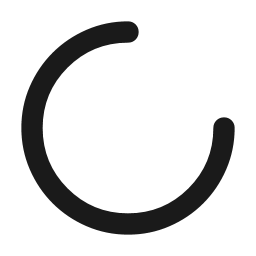 Progress activity icon, solid style, from Material Symbols