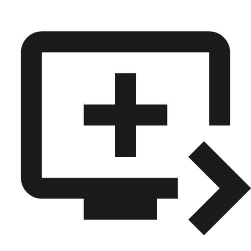 Queue play next outline icon, outline style, from Material Symbols