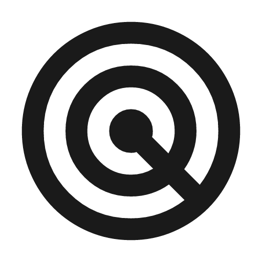 Radar icon, solid style, from Material Symbols