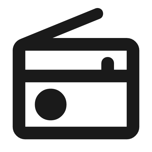 Radio outline rounded icon, rounded style, from Material Symbols