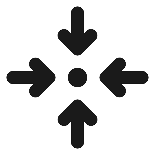 Recenter rounded icon, rounded style, from Material Symbols