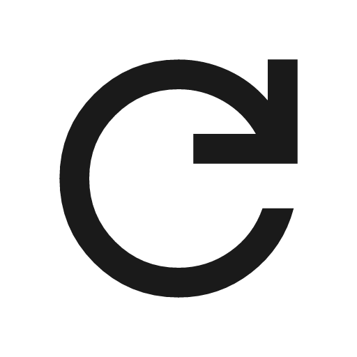 Refresh icon, solid style, from Material Symbols