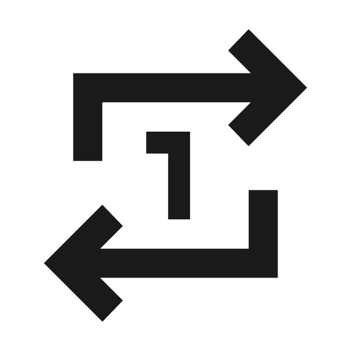 Repeat one icon, solid style, from Material Symbols
