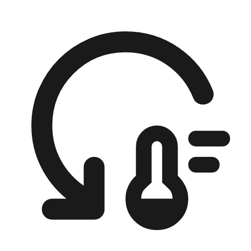 Reset white balance rounded icon, rounded style, from Material Symbols