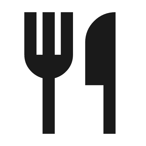 Restaurant icon, solid style, from Material Symbols