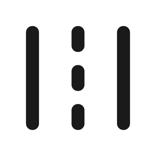 Road rounded icon, rounded style, from Material Symbols