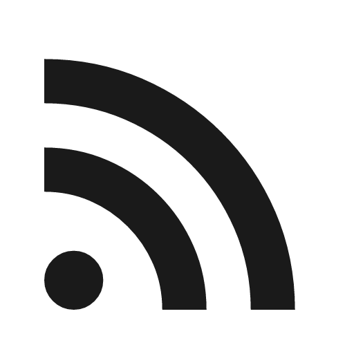 Rss feed icon, solid style, from Material Symbols