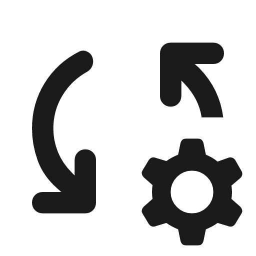 Rule settings rounded icon, rounded style, from Material Symbols