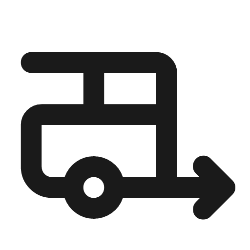 Rv hookup outline rounded icon, rounded style, from Material Symbols