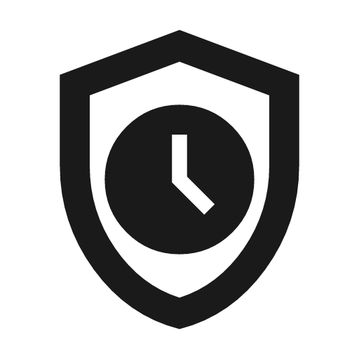 Safety check outline icon, outline style, from Material Symbols