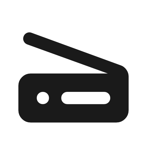 Scanner rounded icon, rounded style, from Material Symbols