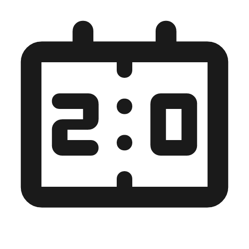 Scoreboard outline rounded icon, rounded style, from Material Symbols