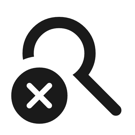 Search off rounded icon, rounded style, from Material Symbols