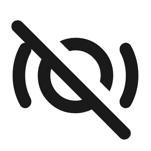 Sensors krx off outline rounded icon, rounded style, from Material Symbols