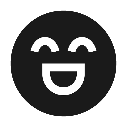 Sentiment excited icon, solid style, from Material Symbols