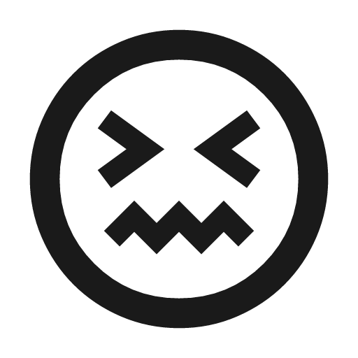 Sentiment stressed outline icon, outline style, from Material Symbols