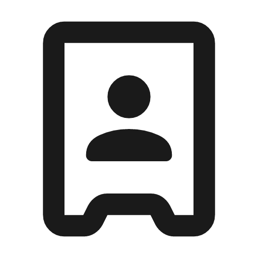 Server person outline rounded icon, rounded style, from Material Symbols