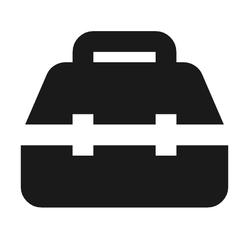 Service toolbox icon, solid style, from Material Symbols
