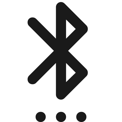 Settings bluetooth rounded icon, rounded style, from Material Symbols