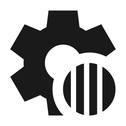 Settings motion mode icon, solid style, from Material Symbols
