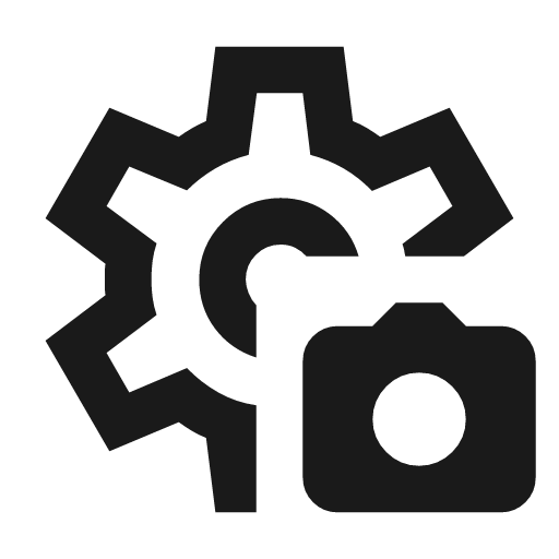 Settings photo camera outline icon, outline style, from Material Symbols