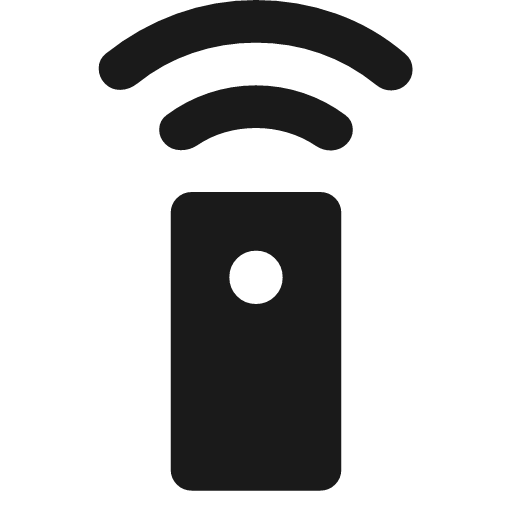 Settings remote rounded icon, rounded style, from Material Symbols