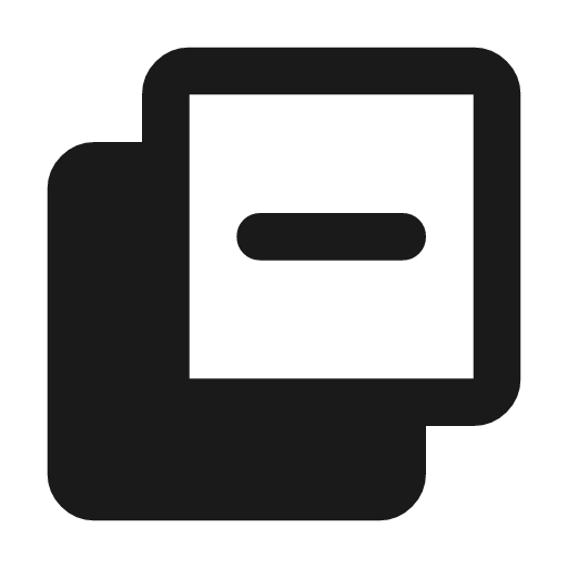 Shadow minus rounded icon, rounded style, from Material Symbols