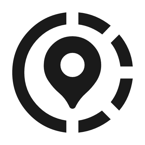 Share location icon, solid style, from Material Symbols