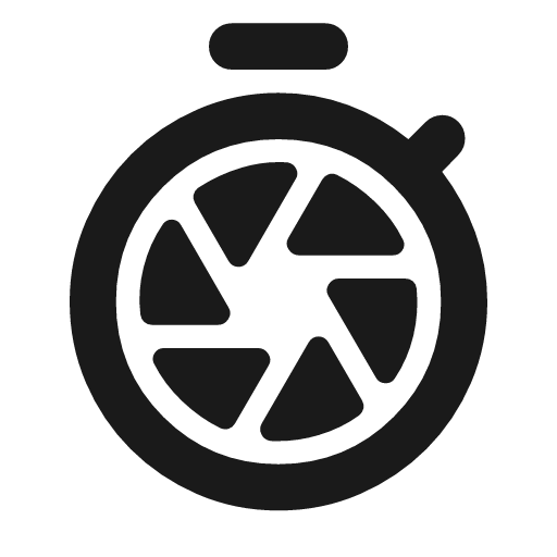 Shutter speed rounded icon, rounded style, from Material Symbols