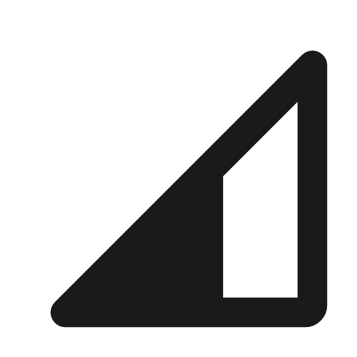 Signal cellular 3 bar rounded icon, rounded style, from Material Symbols