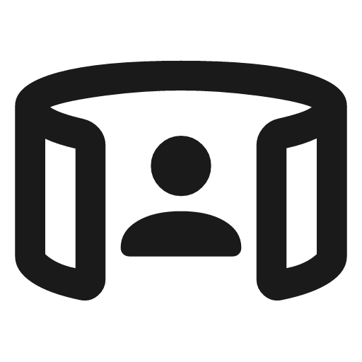 Simulation outline rounded icon, rounded style, from Material Symbols