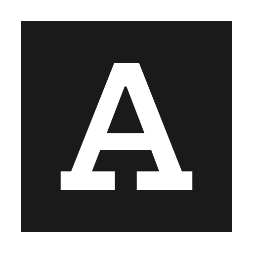 Slab serif sharp icon, sharp-cornered style, from Material Symbols
