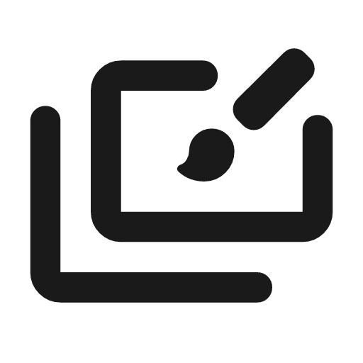 Slide library rounded icon, rounded style, from Material Symbols