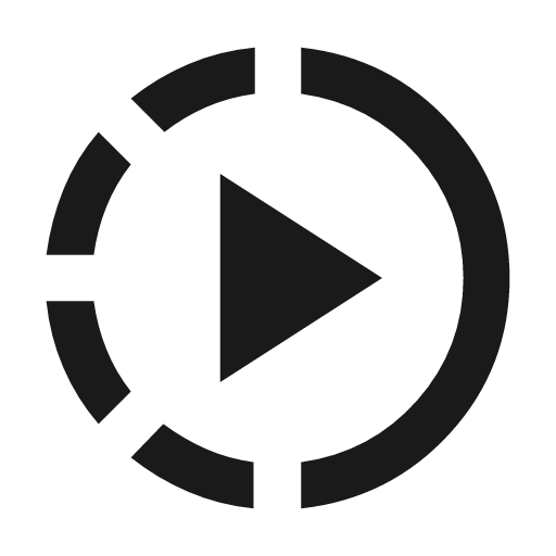 Slow motion video icon, solid style, from Material Symbols