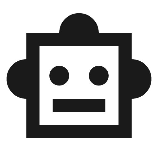 Smart toy outline sharp icon, sharp-cornered style, from Material Symbols